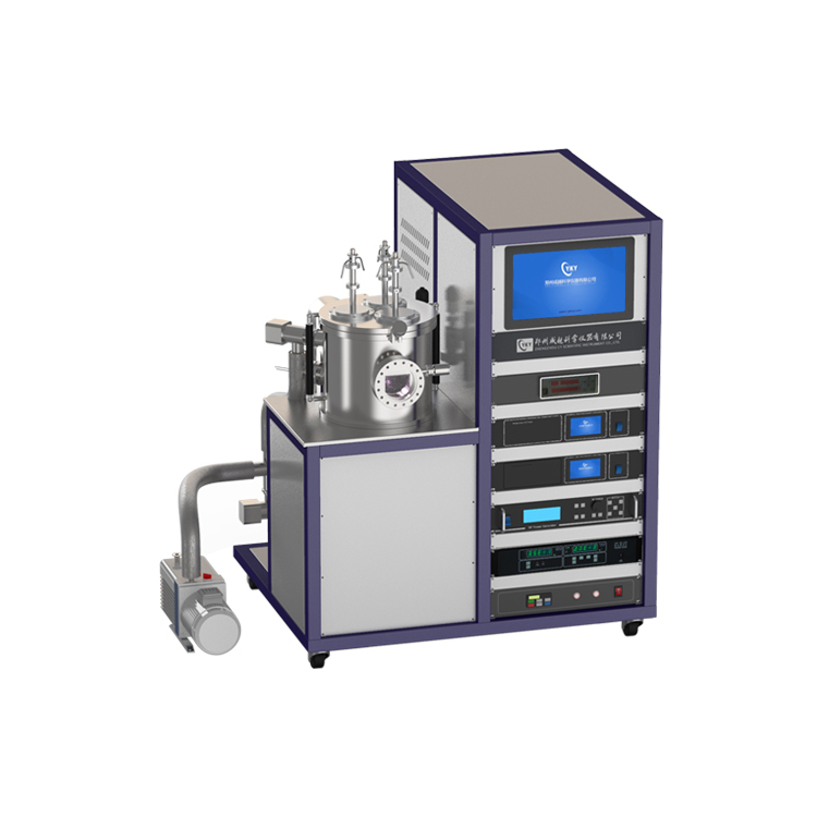 Three targets magnetron sputtering coater (with DC&RF power supply) CY-MSH300-II-DCRF-SS