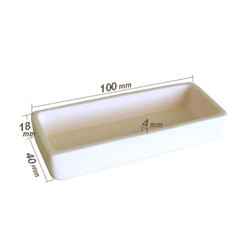 Alumina Crucible: High Purity 100 x 43 x 18 mm Combustion Boat