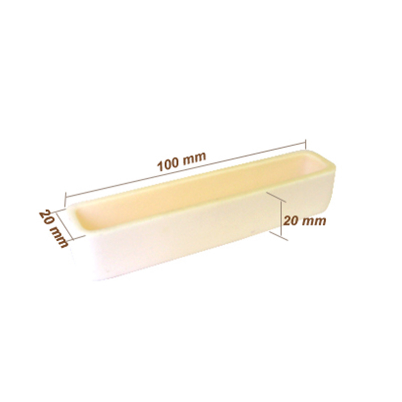 Alumina Crucibles: High Purity 100 x 20 x 20 mm Mini Combustion Boat