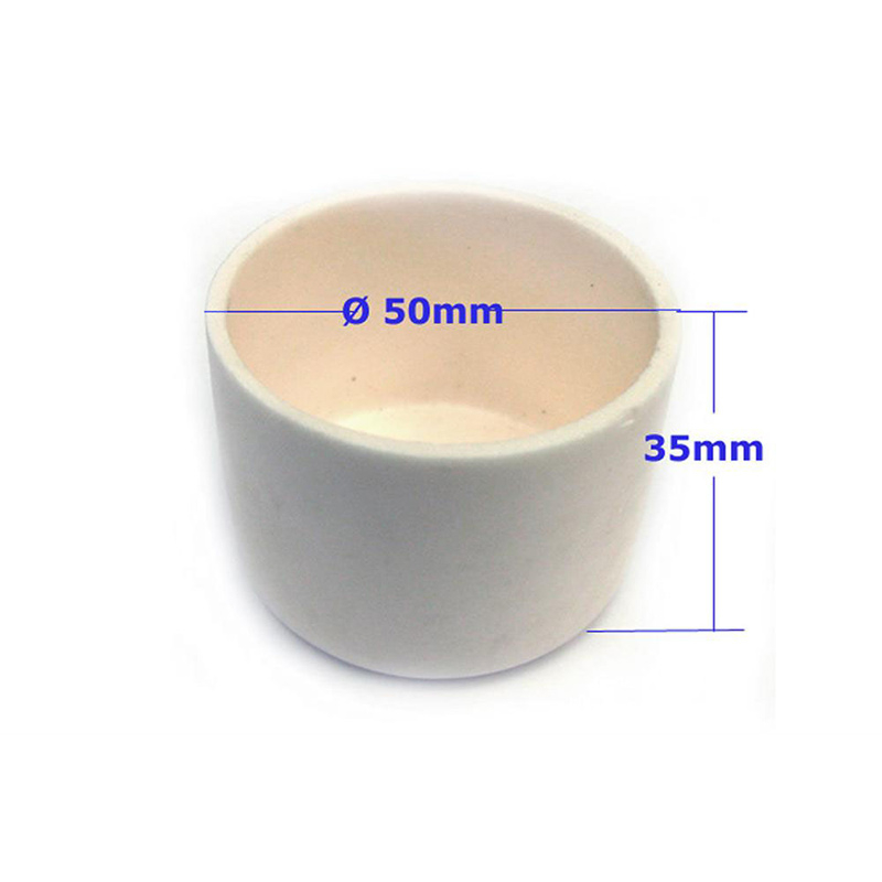 Alumina Crucible: High Purity 50 dia. x 35 H mm Cylindrical