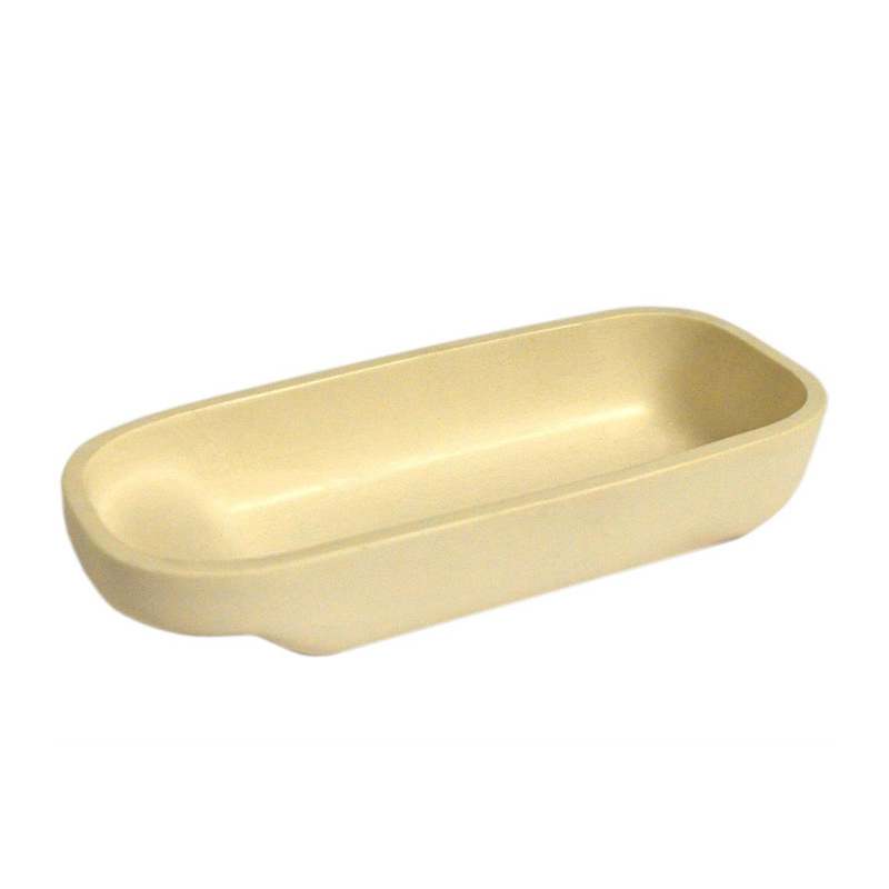 Zirconia Crucible: High Purity 100 x 42 x 18 mm Combustion Boat with 4000F working Temperature