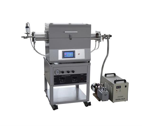 Laboratory CVD Furnace with water cooling flange and two gas way mixer CY-O1200-50IT-2Z10V