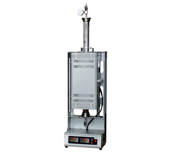 Compact 1200℃ two heating zone vertical tube furnace with 1