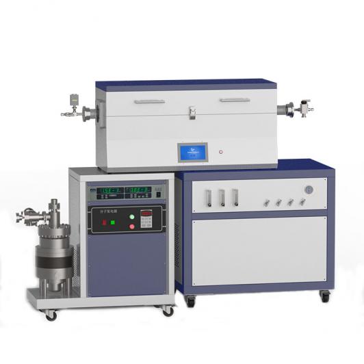1200℃ three heating zone high vacuum CVD system with 3-channel float flowmeter to supply gas CY-O1200-50IIIT-3F-HV