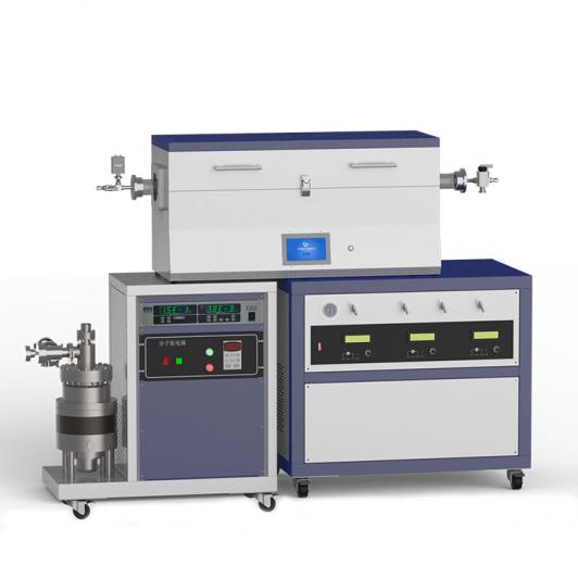 1200℃ three heating zone high vacuum CVD system with 3-channel mass flow meter CY-O1200-50IIIT-3Z-HV